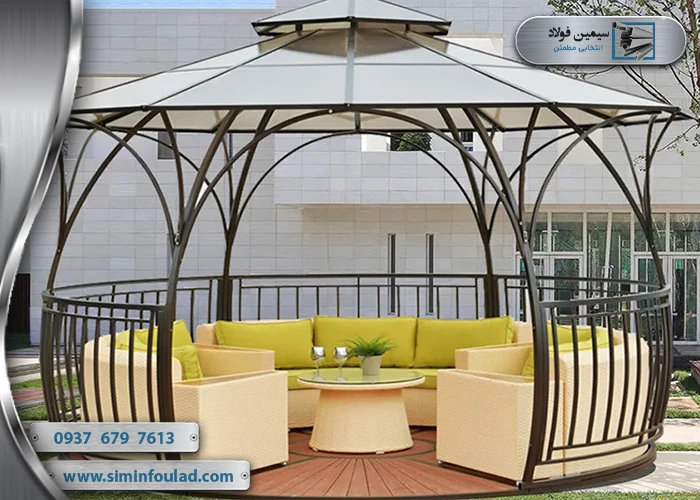 ۴ مرحله ساخت آلاچیق با پروفیل میلگرد